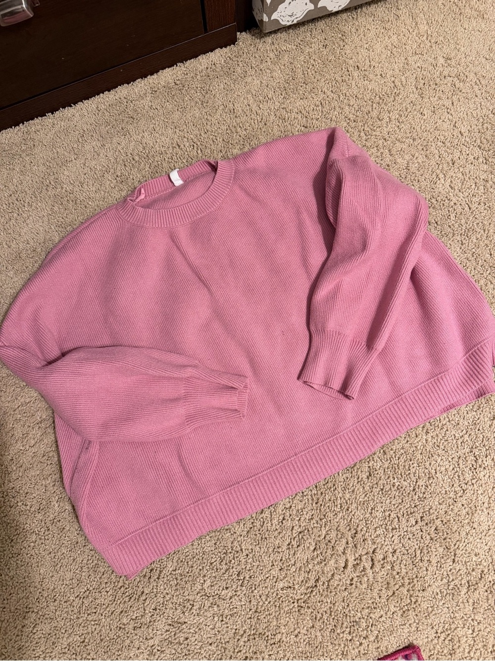 Wishlist Dusty Rose Crewneck Sweater